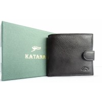 Katana dabīgas ādas melns maks Nr.83/16